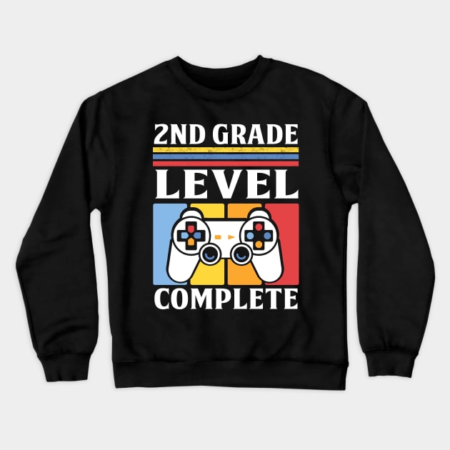 2nd Grade Level Complete Video Game Player 2019 Graduation Crewneck Sweatshirt by Kaileymahoney